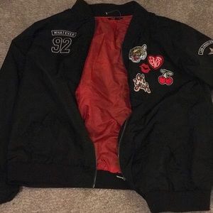 Torrid embroidered bomber jacket